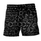 Chemistry Minimal Black Beach Shorts For Outdoor Adventures And Bright Summer Outfits
