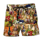 Wine Sip Humor Colorful Beach Shorts Design Detail For Coastal Escapes And Daily Wear