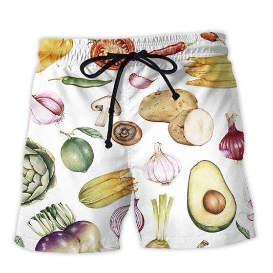 Vegan Pride Proud To Be Vegan Statement Beach Shorts Design View For Comfortable Resort And Beach Styling