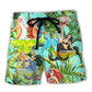 Mermaid Cocktail Fantasy Tropical Beach Shorts For Warm Weather Travel And Everyday Comfort