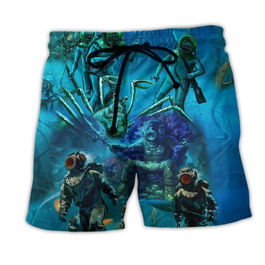 Ocean Rise Like The Waves Blue Beach Shorts For Poolside Relaxation And Summer Adventures