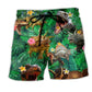 Dinosaur Aloha Color Beach Shorts For Weekend Escapes And Lightweight Summer Style