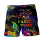 Guitar Music Speaks Colorful Beach Shorts Print Detail For Thoughtful Gift Giving