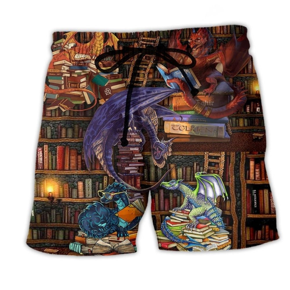 Dragon Books Weekend Reader Beach Shorts For Poolside Relaxation And Summer Adventures