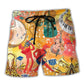 Jazz Music Beach Shorts For Tropical Holidays And Vacation Ready Style