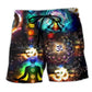 Yoga Om Colorful Meditation Beach Shorts For Summer Vacations And Relaxed Holiday Style