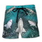 Shark Feeding Frenzy Ocean Life Beach Shorts Design View For Summer Events And Coastal Getaways
