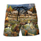 Deer Wild Nature Adventure Beach Shorts For Warm Weather Outings And Bright Summer Outfits