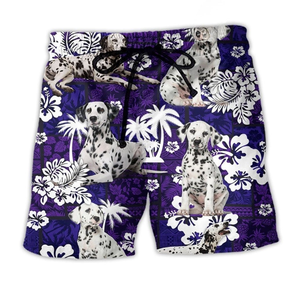 Dalmatian Tropical Summer Dog Beach Shorts For Outdoor Adventures And Distinctive Seasonal Style