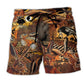 Spooky Hares In The Field Fantasy Beach Shorts Print Detail For Beach Activities And Vacation Wear