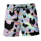 Chicken Farm Rustic Country Beach Shorts Print View For Coastal Escapes And Casual Outings