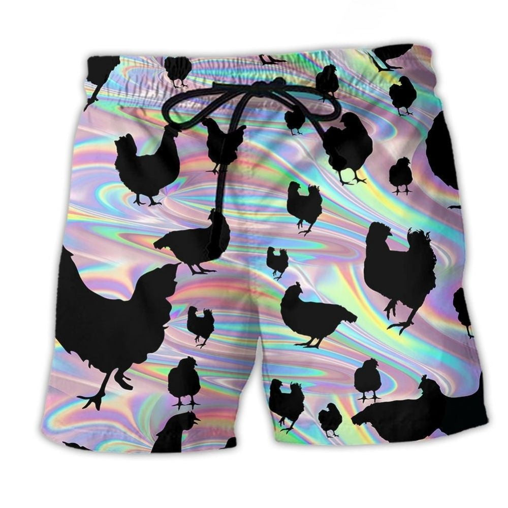 Chicken Farm Rustic Country Beach Shorts Print View For Coastal Escapes And Casual Outings