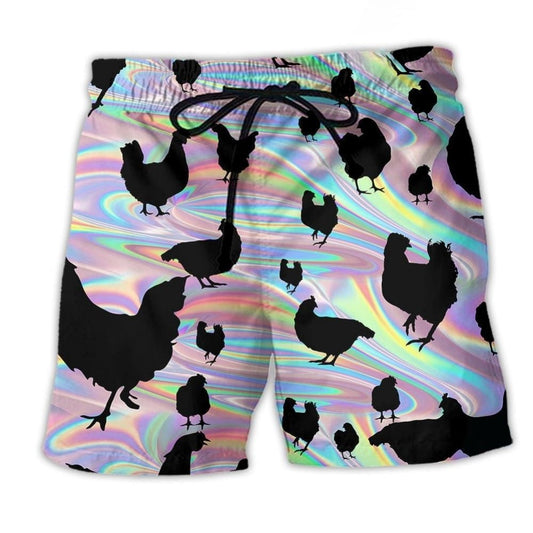 Chicken Farm Rustic Country Beach Shorts Print View For Coastal Escapes And Casual Outings