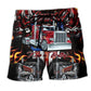 Truck Keep On Rolling Power Beach Shorts For Poolside Relaxation And Summer Adventures