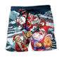 Christmas Santa Electric Guitar Rock Beach Shorts Print View For Coastal Escapes And Casual Outings