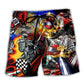 Motorcycle Wind Rain Beach Shorts For Island Escapes And Casual Outdoor Comfort