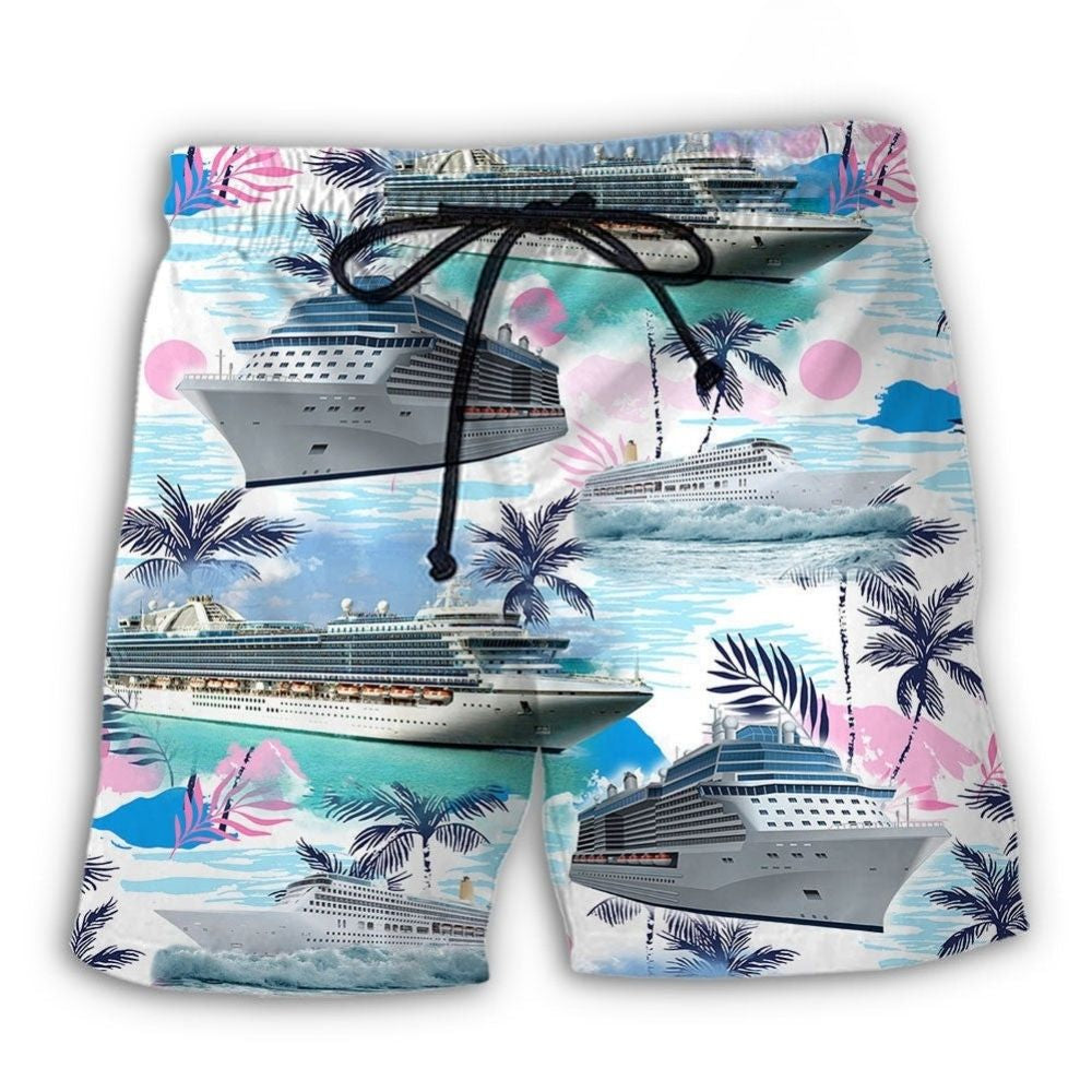 Tropical Beach Cruising Summer Vibe Beach Shorts Design View For Poolside Relaxation And Holiday Trips