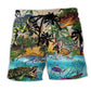 Dinosaur World Story Beach Shorts For Outdoor Adventures And Comfortable Daily Wear