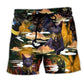 Ancient Egyptian Cat Mystical Beach Shorts For Sunny Holidays And Comfortable Daily Styling