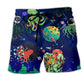 Astronaut Octopus Galaxy Beach Shorts For Weekend Escapes And Easygoing Coastal Style