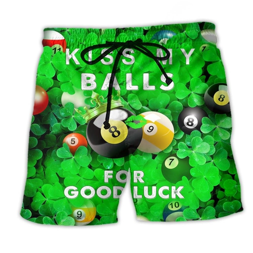 Billiard Luck Saint Patrick S Beach Shorts For Casual Day Trips And Lightweight Summer Style