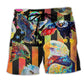 Colorful Eagle Patriotic Beach Shorts For Sunny Holidays And Comfortable Daily Styling