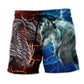 Dragon And Wolf Hot Beach Shorts For Summer Vacation And Coastal Travel