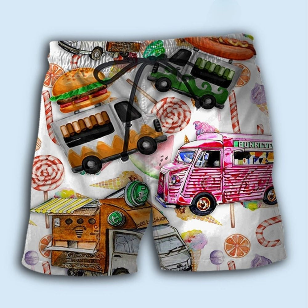 Food Truck Lifestyle Street Food Fun Beach Shorts For Outdoor Adventures And Thoughtful Seasonal Gifts