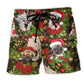 Pug Christmas Cute Beach Shorts Print Detail For Thoughtful Gift Giving