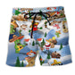 Mexican Christmas Greeting Beach Shorts For Warm Weather Outings And Travel Ready Comfort