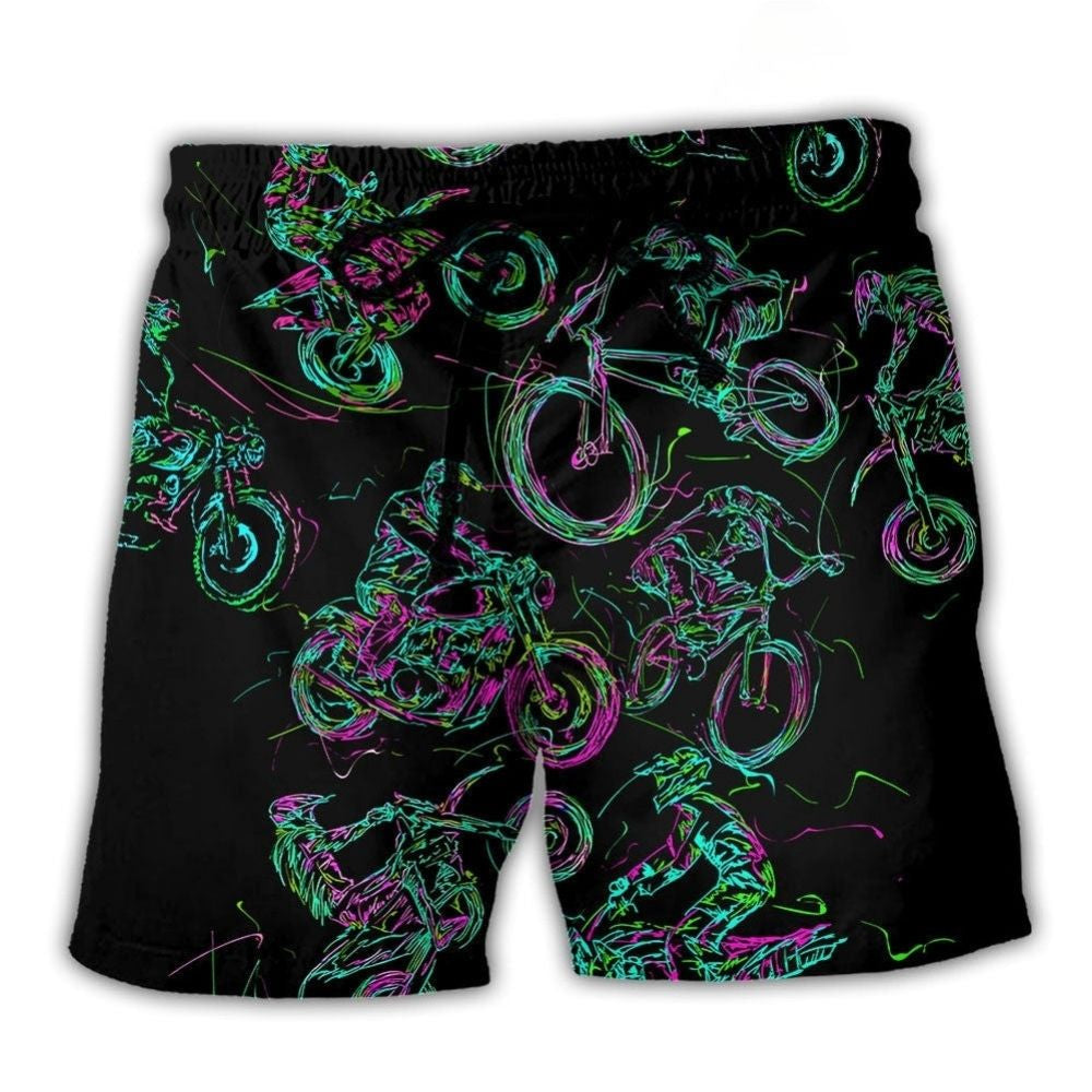 Motorcycle Urban Beach Shorts For Poolside Relaxation And Warm Weather Wardrobe