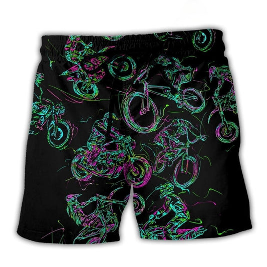 Motorcycle Urban Beach Shorts For Poolside Relaxation And Warm Weather Wardrobe