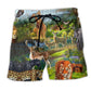 Wildlife Animal Beach Shorts For Summer Vacations And Vacation Ready Style