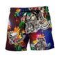 Hot Rod Christmas Tree Light Beach Shorts For Summer Festivals And Distinctive Seasonal Style