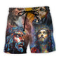 Faith Quote Jesus Is My Savior Inspirational Beach Shorts Print Detail For Beach Activities And Vacation Wear