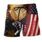 Baseball Pure American Sport Beach Shorts Pattern View For Relaxed Vacation Styling