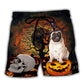 Pug Halloween Cute Dog Beach Shorts For Tropical Holidays And Casual Outdoor Comfort