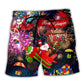 Merry Christmas Beach Shorts For Coastal Road Trips And Warm Weather Wardrobe