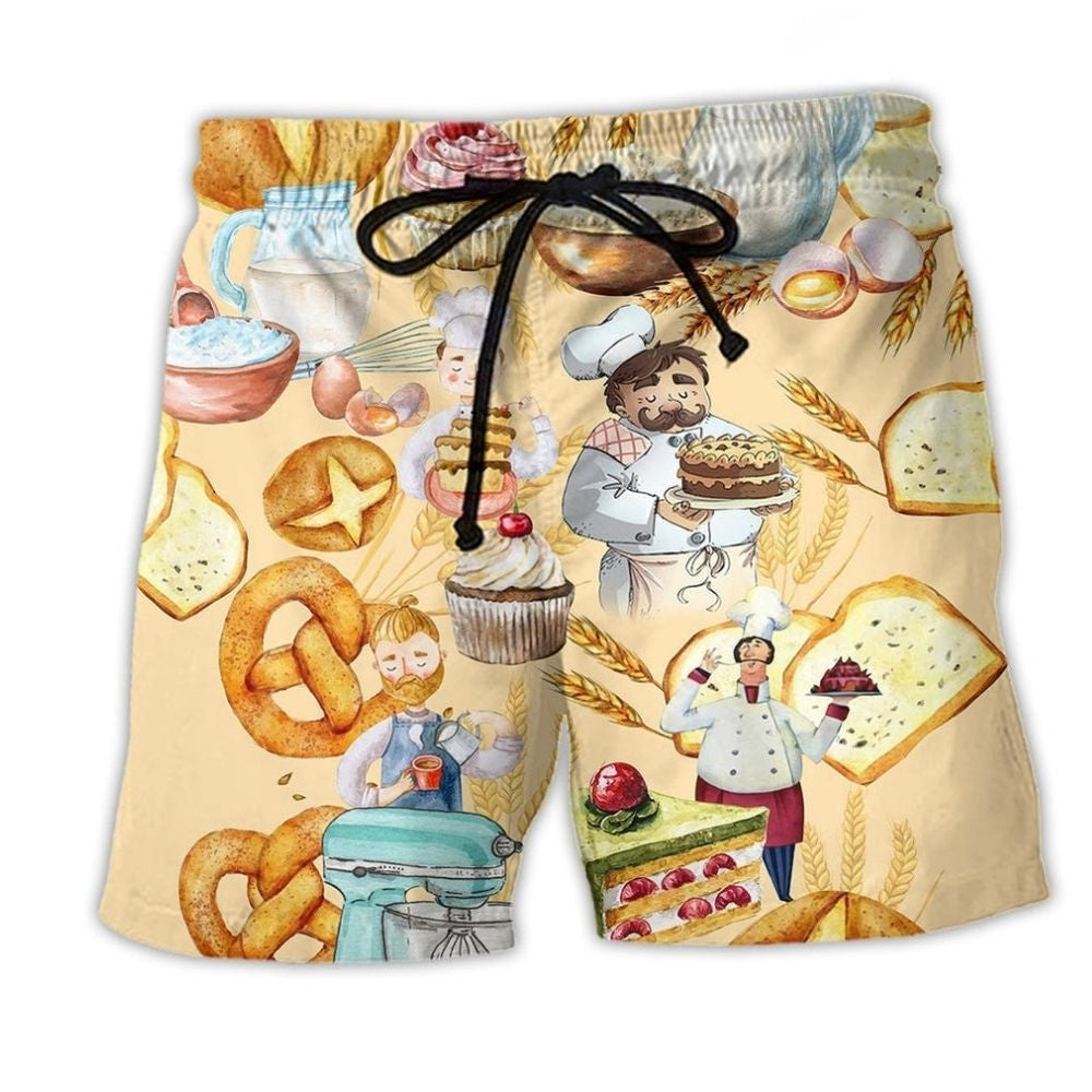 Bakery First Bite Color Beach Shorts For Relaxed Shoreline Days And Comfortable Resort Style