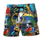 Parrot Colorful Place Beach Shorts Design Detail For Resort And Beach Day Style