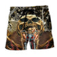 Skull Stay Wild Untamed Beach Shorts For Poolside Relaxation And Summer Adventures