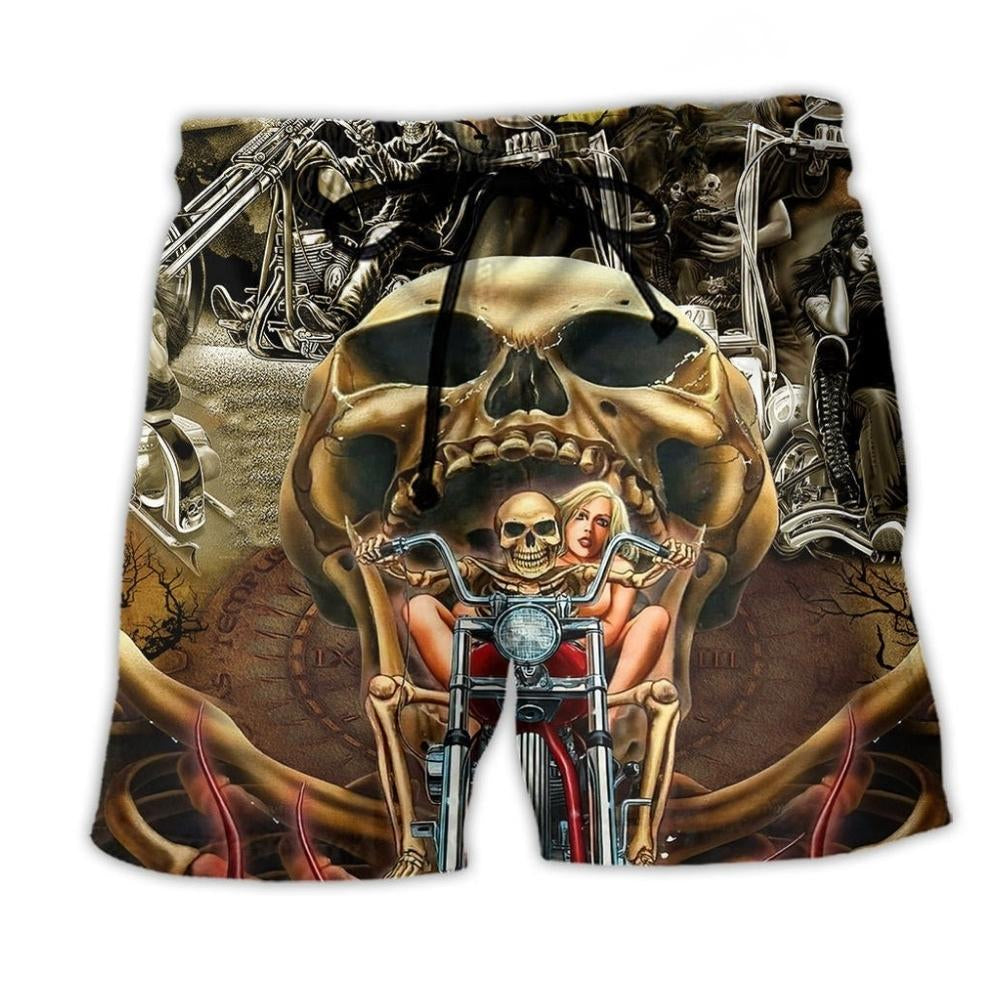 Skull Stay Wild Untamed Beach Shorts For Poolside Relaxation And Summer Adventures