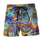 Summer Bike Beach Shorts For Tropical Holidays And Bright Summer Outfits