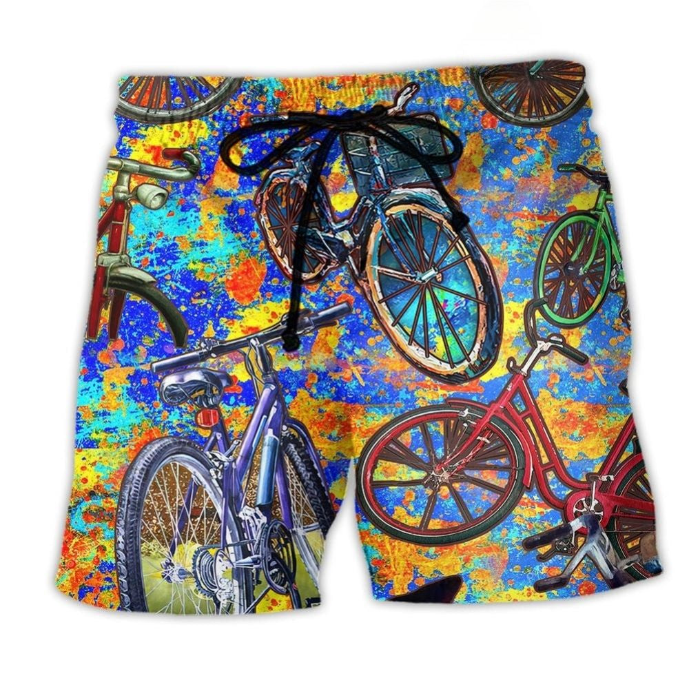 Summer Bike Beach Shorts For Tropical Holidays And Bright Summer Outfits