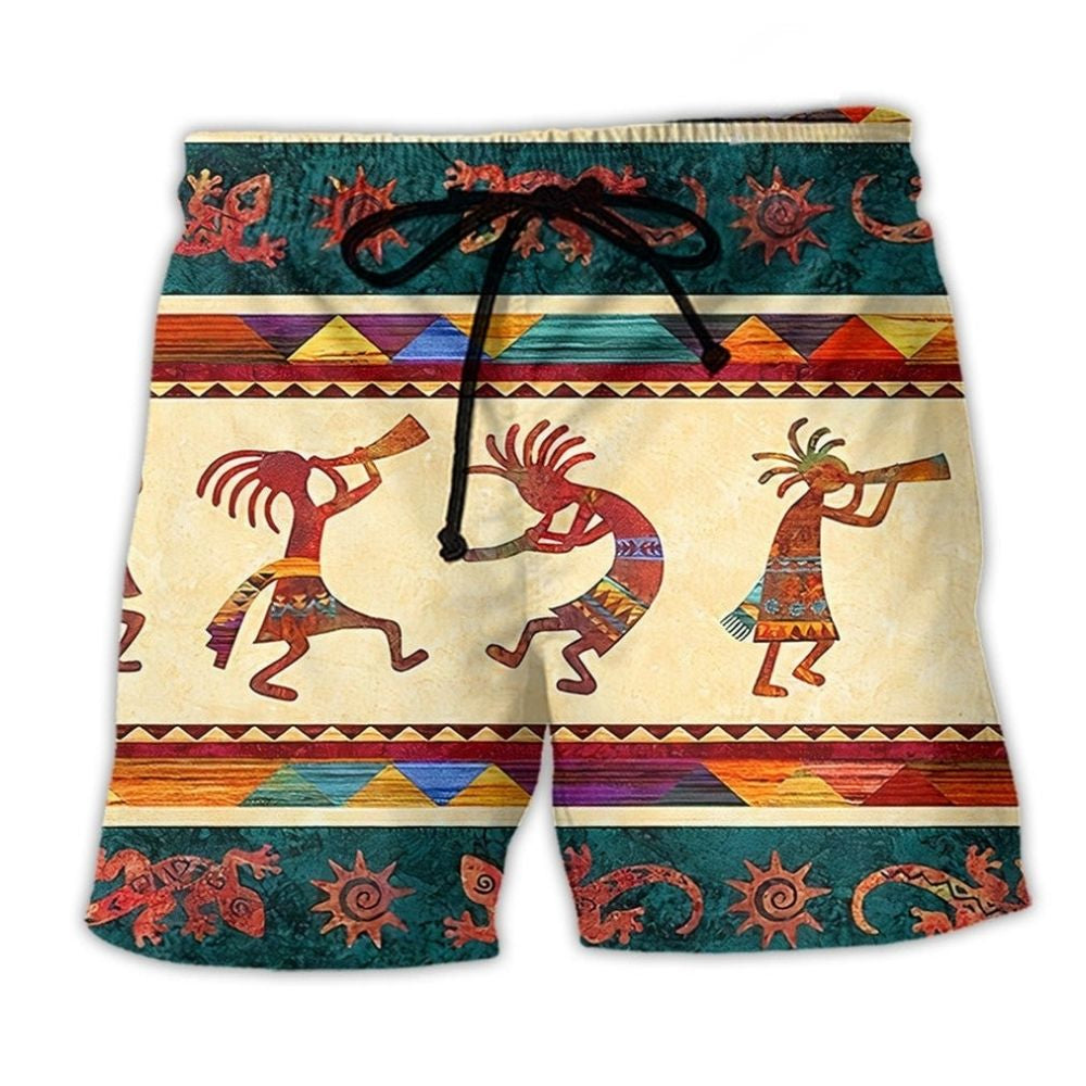 Southwestern Peace Vintage Beach Shorts For Summer Vacations And Easygoing Coastal Style
