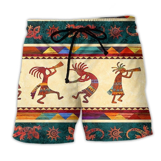 Southwestern Peace Vintage Beach Shorts For Summer Vacations And Easygoing Coastal Style