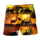 Farmer Work Until Job Done Beach Shorts For Sunny Day Getaways And Lightweight Summer Style