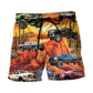 Lifted Truck Lifestyle Bold Statement Beach Shorts Artwork Detail For Comfortable Everyday Summer Wear