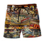 Train Toys Warm Happy Beach Shorts For Summer Vacation And Coastal Travel