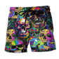 Skull Smiley Beach Shorts For Relaxed Shoreline Days And Vacation Ready Style